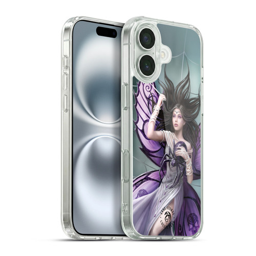 Anne Stokes Dark Hearts Silk Lure Soft Gel Case for Apple iPhone 16 Plus & MagSafe