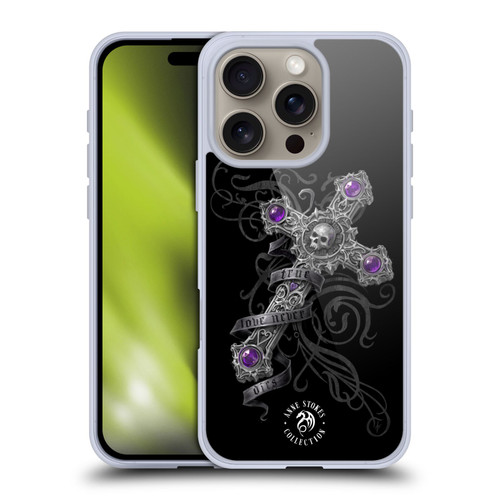 Anne Stokes Dark Hearts Lost Love Cross Soft Gel Case for Apple iPhone 16 Pro