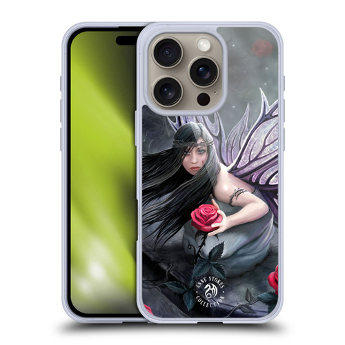 Anne Stokes Dark Hearts Rose Fairy Soft Gel Case for Apple iPhone 16 Pro