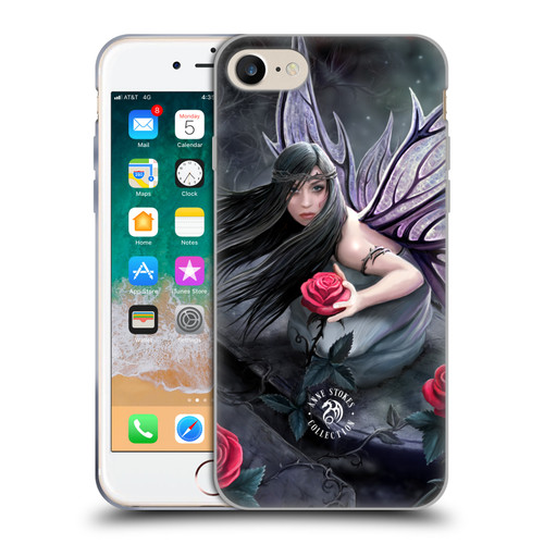 Anne Stokes Dark Hearts Rose Fairy Soft Gel Case for Apple iPhone 7 / 8 / SE 2020 & 2022