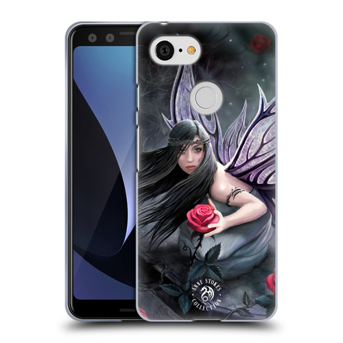 Anne Stokes Dark Hearts Rose Fairy Soft Gel Case for Google Pixel 3