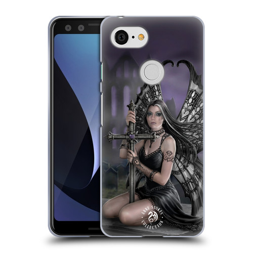 Anne Stokes Dark Hearts Lost Love Soft Gel Case for Google Pixel 3