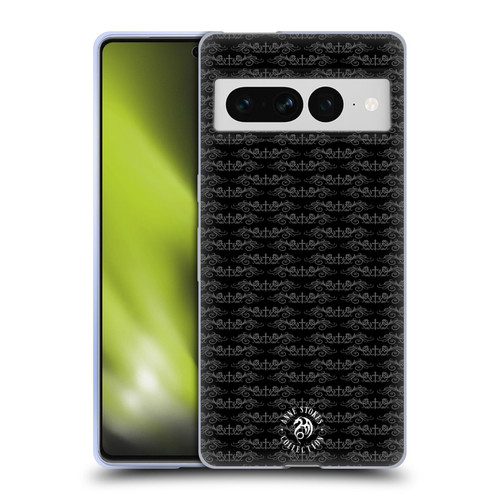 Anne Stokes Dark Hearts Gothic Rose Pattern Soft Gel Case for Google Pixel 7 Pro