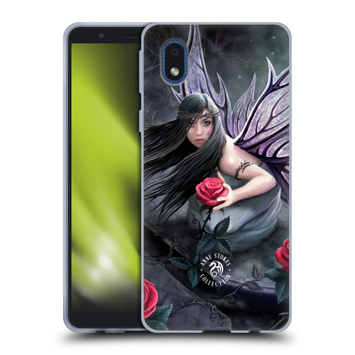 Anne Stokes Dark Hearts Rose Fairy Soft Gel Case for Samsung Galaxy A01 Core (2020)