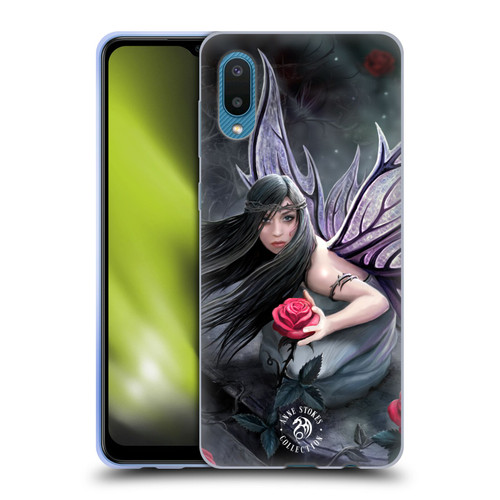 Anne Stokes Dark Hearts Rose Fairy Soft Gel Case for Samsung Galaxy A02/M02 (2021)