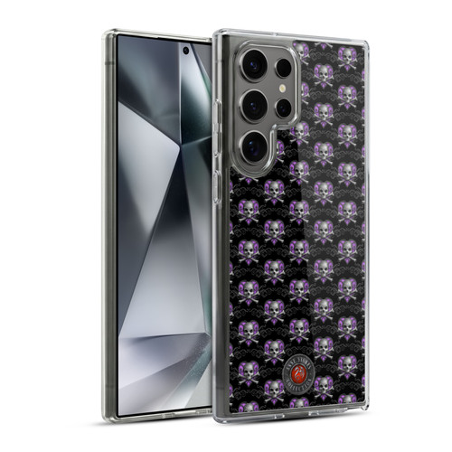 Anne Stokes Dark Hearts Skull Pattern Soft Gel Case for Samsung Galaxy S24 Ultra 5G & MagSafe