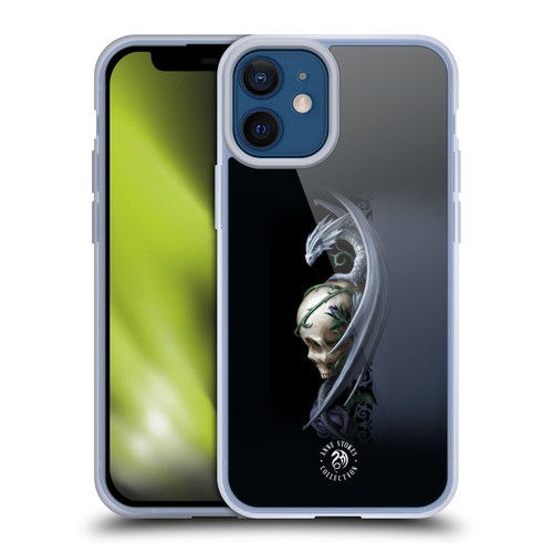 Anne Stokes Dragons 2 Skull And Rose Soft Gel Case for Apple iPhone 12 Mini