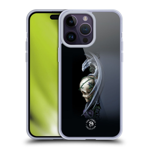 Anne Stokes Dragons 2 Skull And Rose Soft Gel Case for Apple iPhone 14 Pro Max
