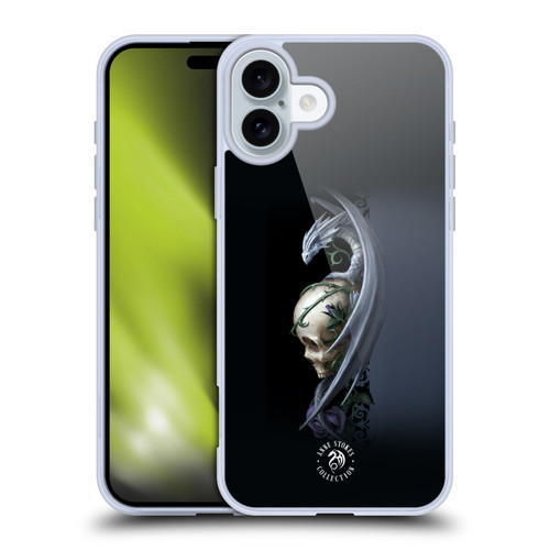 Anne Stokes Dragons 2 Skull And Rose Soft Gel Case for Apple iPhone 16 Plus