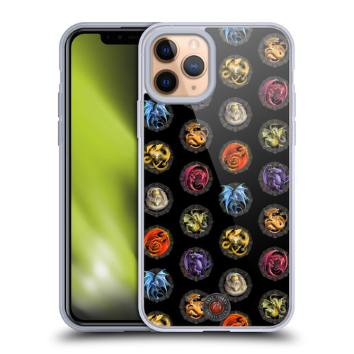 Anne Stokes Dragons Of The Sabbats Pattern Of Dragons Soft Gel Case for Apple iPhone 11 Pro