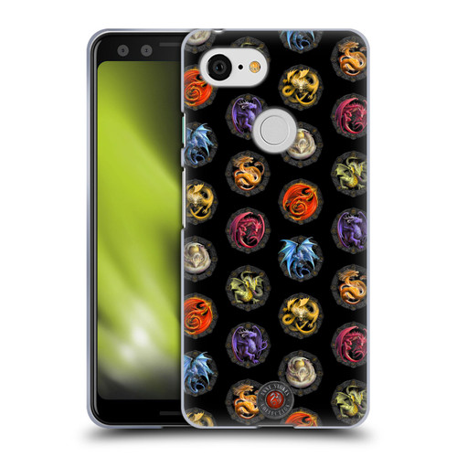 Anne Stokes Dragons Of The Sabbats Pattern Of Dragons Soft Gel Case for Google Pixel 3
