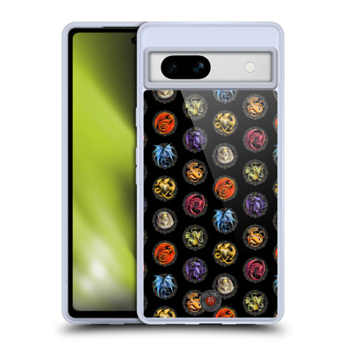 Anne Stokes Dragons Of The Sabbats Pattern Of Dragons Soft Gel Case for Google Pixel 7a