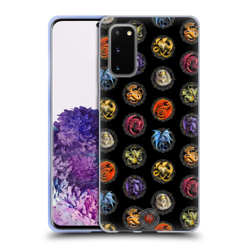 Anne Stokes Dragons Of The Sabbats Pattern Of Dragons Soft Gel Case for Samsung Galaxy S20 / S20 5G
