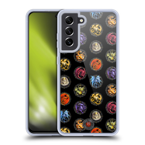 Anne Stokes Dragons Of The Sabbats Pattern Of Dragons Soft Gel Case for Samsung Galaxy S21 FE 5G