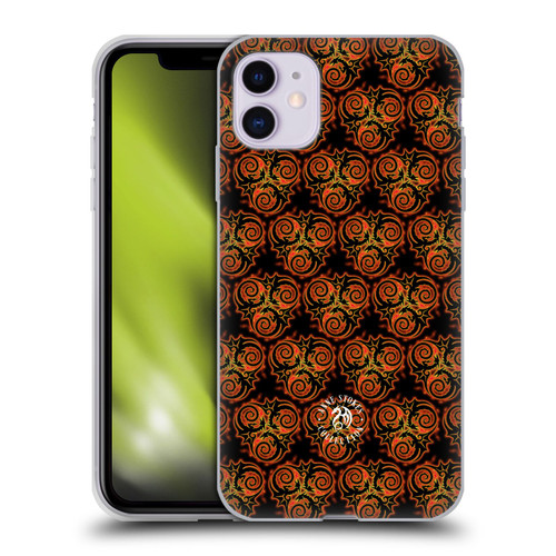 Anne Stokes Fire Tribal Triple Dragon Pattern Soft Gel Case for Apple iPhone 11