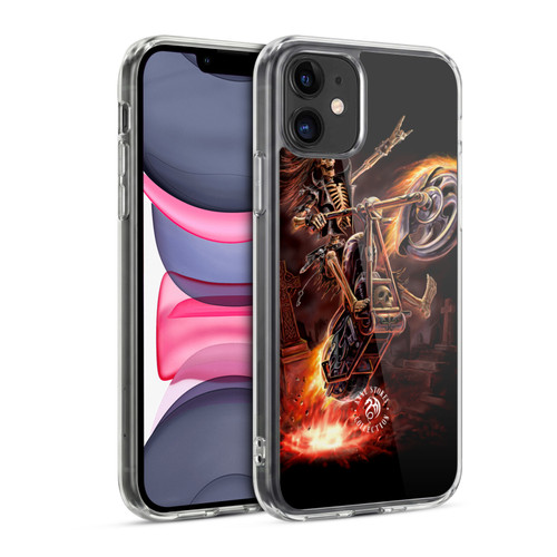 Anne Stokes Fire Tribal Hello Rider Poster Soft Gel Case for Apple iPhone 11