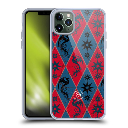 Anne Stokes Fire Tribal Heraldry Soft Gel Case for Apple iPhone 11 Pro Max