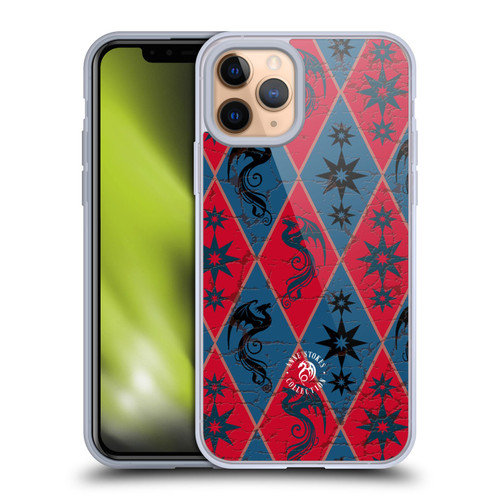 Anne Stokes Fire Tribal Heraldry Soft Gel Case for Apple iPhone 11 Pro