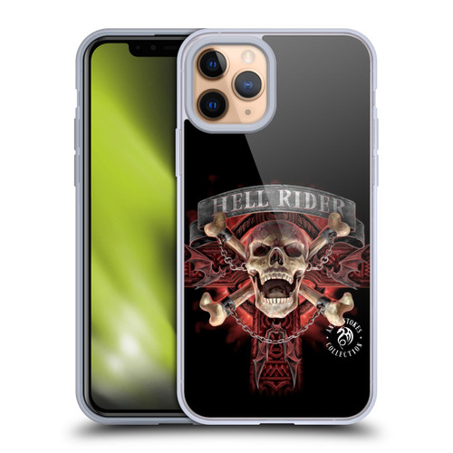 Anne Stokes Fire Tribal Hell Rider Soft Gel Case for Apple iPhone 11 Pro