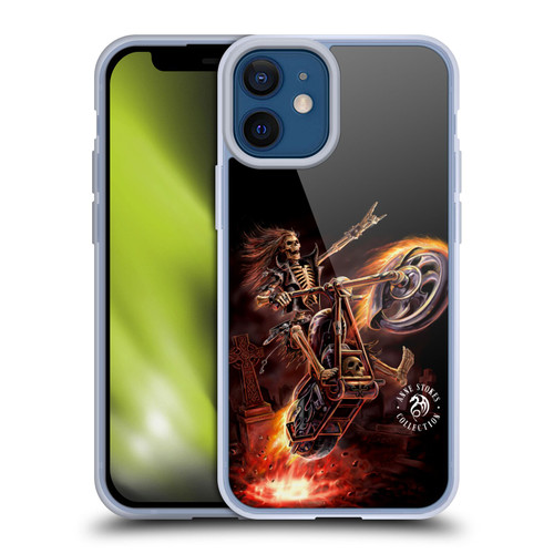 Anne Stokes Fire Tribal Hello Rider Poster Soft Gel Case for Apple iPhone 12 Mini