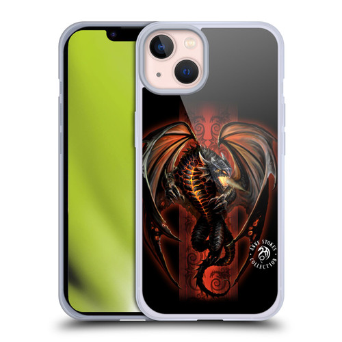 Anne Stokes Fire Tribal Lava Dragon Soft Gel Case for Apple iPhone 13