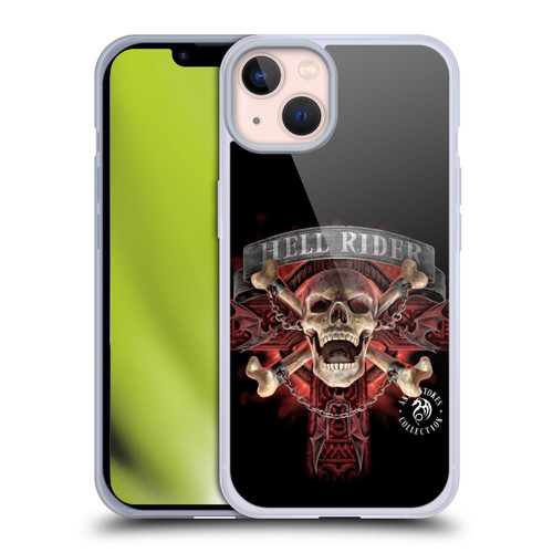 Anne Stokes Fire Tribal Hell Rider Soft Gel Case for Apple iPhone 13