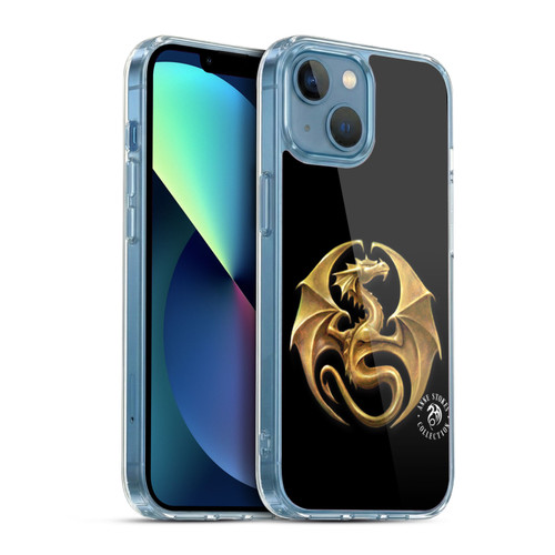 Anne Stokes Fire Tribal Dragon Medal Soft Gel Case for Apple iPhone 13 Mini & MagSafe