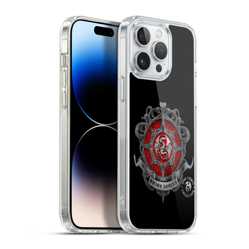 Anne Stokes Fire Tribal Dragon Crest Soft Gel Case for Apple iPhone 13 Pro Max & MagSafe