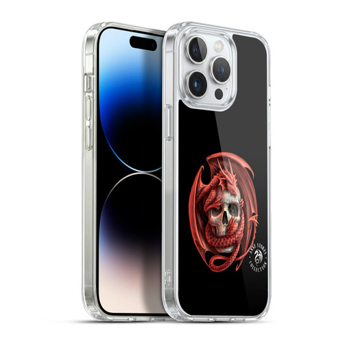 Anne Stokes Fire Tribal Dragon And Skull Soft Gel Case for Apple iPhone 13 Pro Max & MagSafe