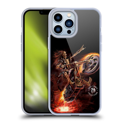 Anne Stokes Fire Tribal Hello Rider Poster Soft Gel Case for Apple iPhone 13 Pro Max