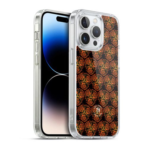 Anne Stokes Fire Tribal Triple Dragon Pattern Soft Gel Case for Apple iPhone 13 Pro & MagSafe