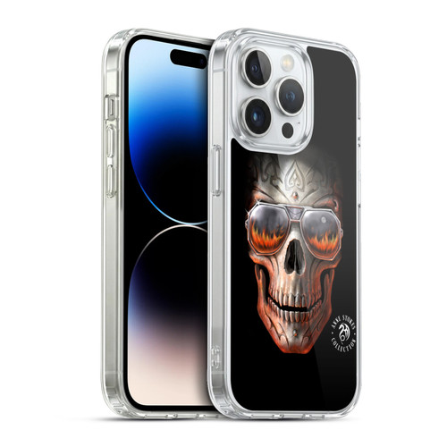 Anne Stokes Fire Tribal Skull Soft Gel Case for Apple iPhone 13 Pro & MagSafe