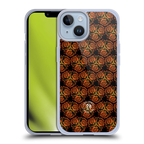 Anne Stokes Fire Tribal Triple Dragon Pattern Soft Gel Case for Apple iPhone 14