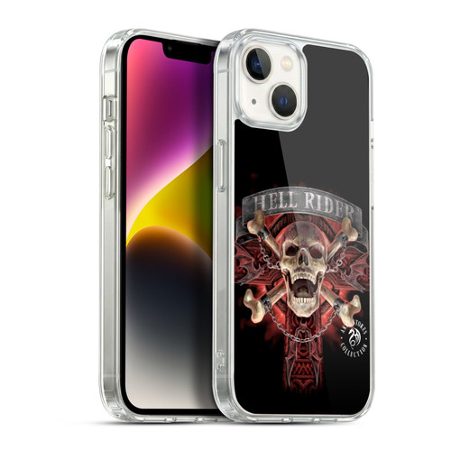 Anne Stokes Fire Tribal Hell Rider Soft Gel Case for Apple iPhone 14 Plus & MagSafe