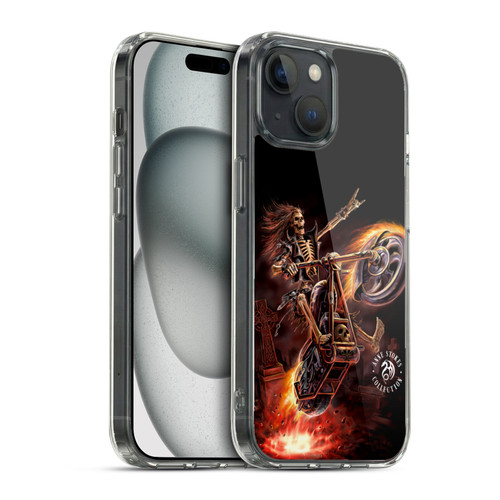 Anne Stokes Fire Tribal Hello Rider Poster Soft Gel Case for Apple iPhone 15 & MagSafe