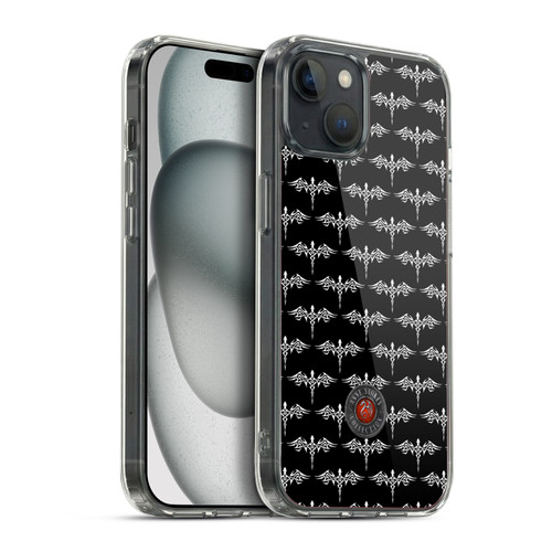 Anne Stokes Fire Tribal Dragon Sticker Soft Gel Case for Apple iPhone 15 Plus & MagSafe