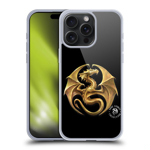 Anne Stokes Fire Tribal Dragon Medal Soft Gel Case for Apple iPhone 15 Pro Max