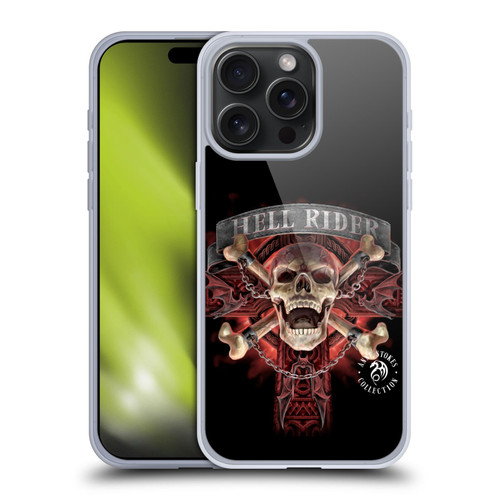 Anne Stokes Fire Tribal Hell Rider Soft Gel Case for Apple iPhone 15 Pro Max