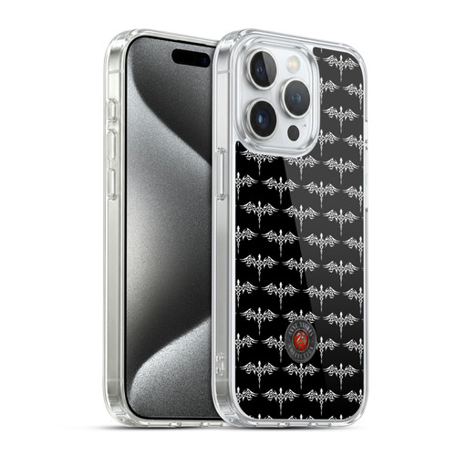 Anne Stokes Fire Tribal Dragon Sticker Soft Gel Case for Apple iPhone 15 Pro & MagSafe