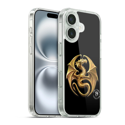 Anne Stokes Fire Tribal Dragon Medal Soft Gel Case for Apple iPhone 16 & MagSafe