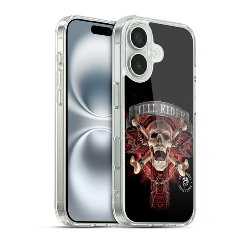 Anne Stokes Fire Tribal Hell Rider Soft Gel Case for Apple iPhone 16 & MagSafe