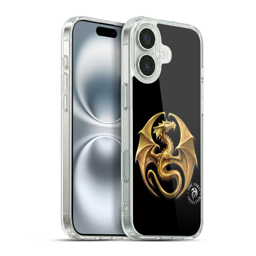 Anne Stokes Fire Tribal Dragon Medal Soft Gel Case for Apple iPhone 16 Plus & MagSafe