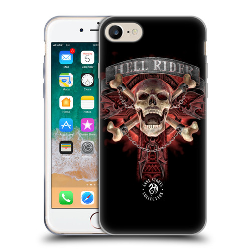 Anne Stokes Fire Tribal Hell Rider Soft Gel Case for Apple iPhone 7 / 8 / SE 2020 & 2022