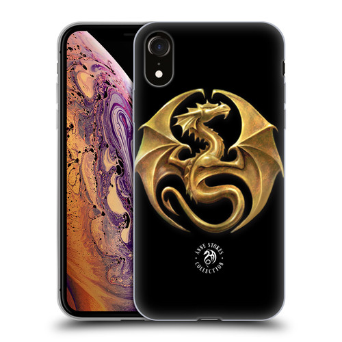 Anne Stokes Fire Tribal Dragon Medal Soft Gel Case for Apple iPhone XR