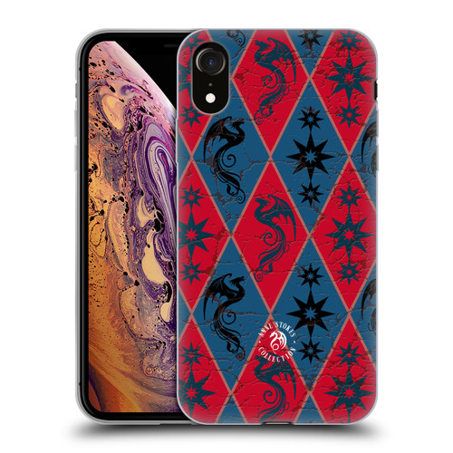Anne Stokes Fire Tribal Heraldry Soft Gel Case for Apple iPhone XR