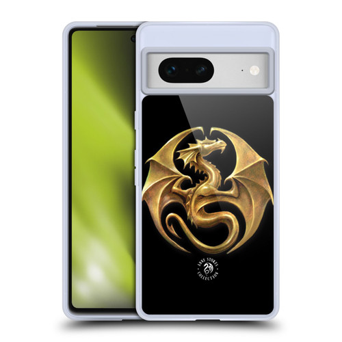 Anne Stokes Fire Tribal Dragon Medal Soft Gel Case for Google Pixel 7