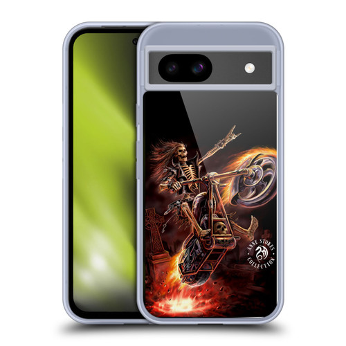 Anne Stokes Fire Tribal Hello Rider Poster Soft Gel Case for Google Pixel 8a