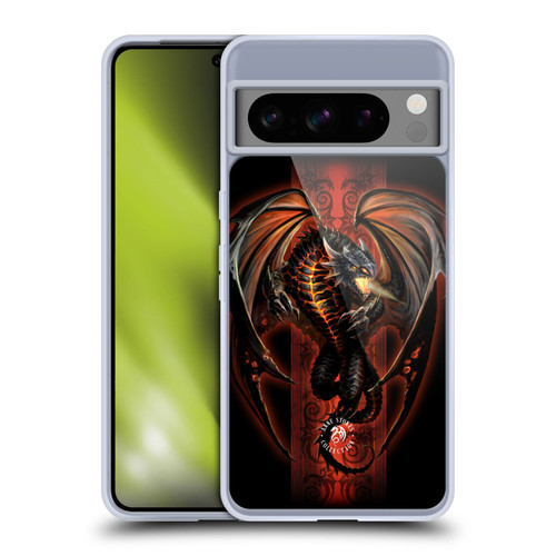 Anne Stokes Fire Tribal Lava Dragon Soft Gel Case for Google Pixel 8 Pro