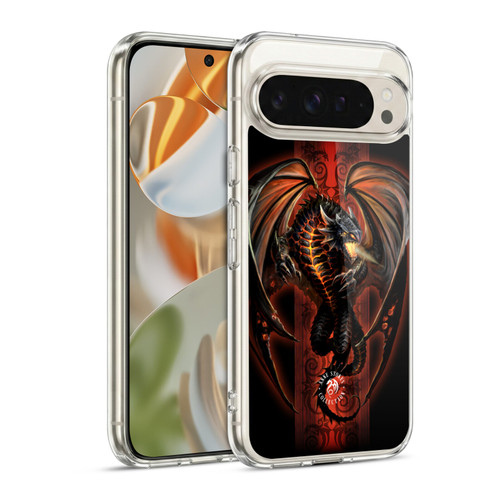 Anne Stokes Fire Tribal Lava Dragon Soft Gel Case for Google Pixel 9 / Pixel 9 Pro