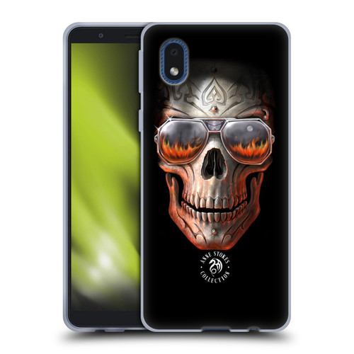 Anne Stokes Fire Tribal Skull Soft Gel Case for Samsung Galaxy A01 Core (2020)